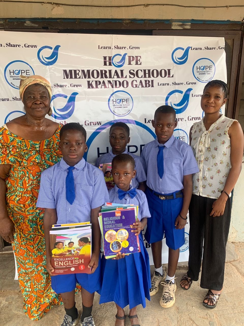 A child supported through sponsorship and education programs