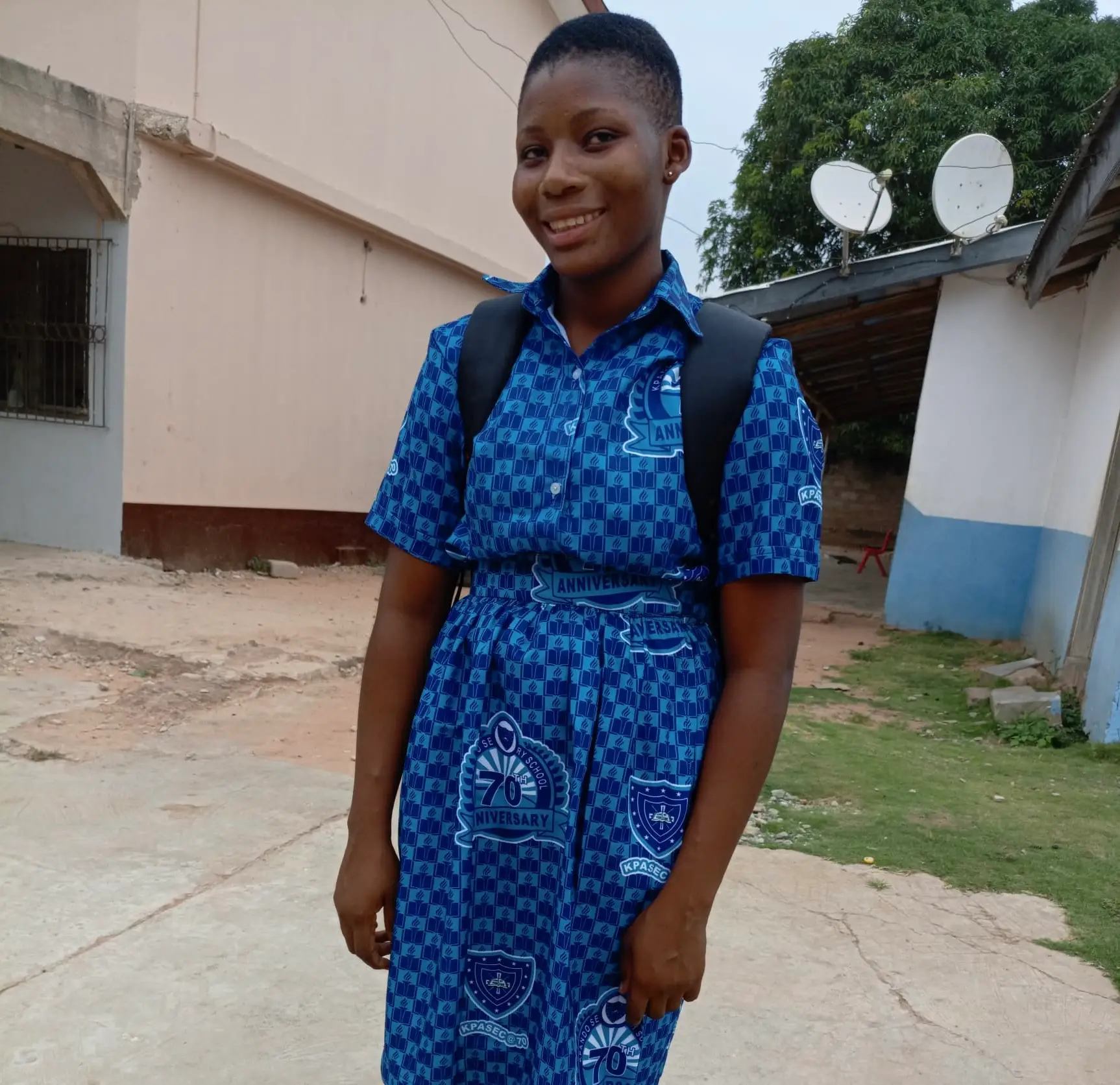 A student supported through Ryvanz-Mia Charity education programs