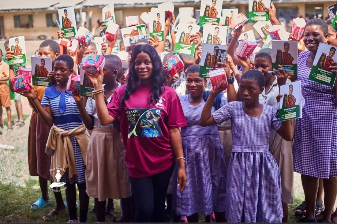 Girls participating in a health education and support program
