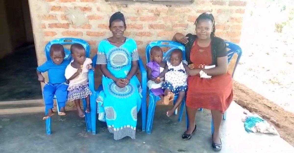 Sofiat and her children Sofiat and her children