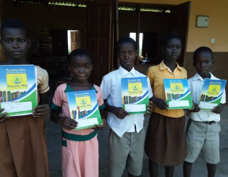 Donation of exercise books to school children
