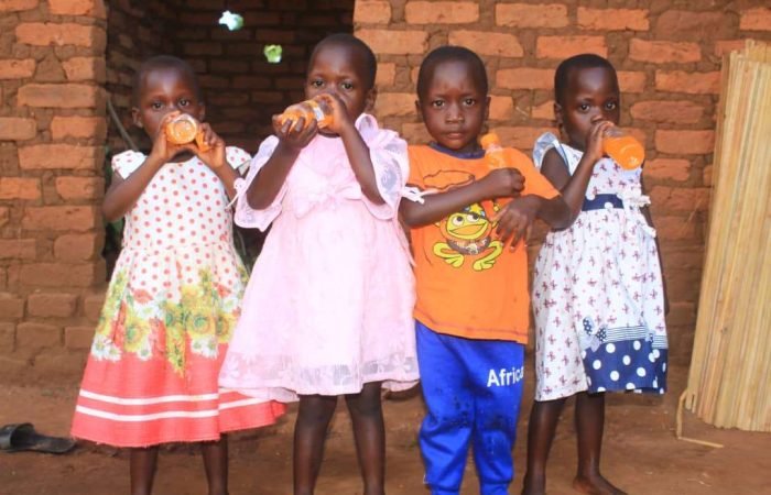 Sofiat's quadruplets in Kibaale, Uganda.