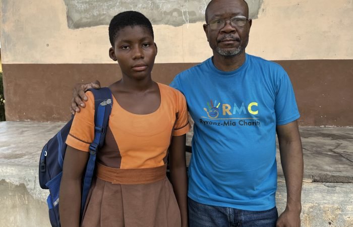 A quiet moment between a father and daughter showcasing a father's love