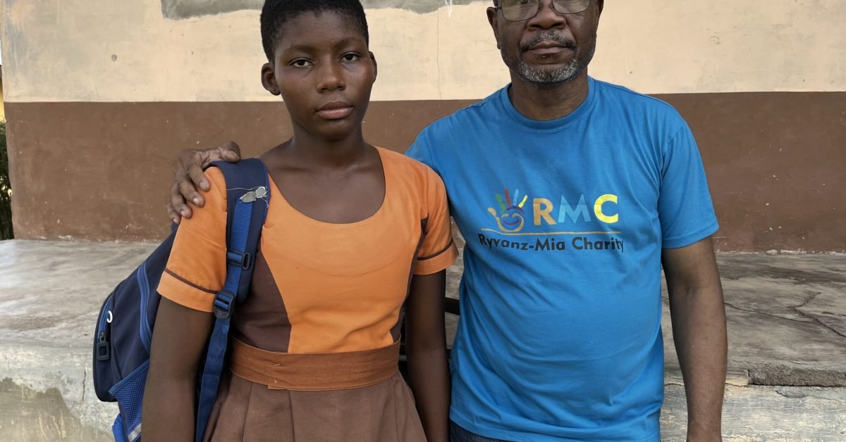 Sponsorship for Gloria A quiet moment between a father and daughter showcasing a father's love
